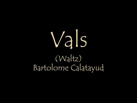 'Vals' (Waltz) by Bartolome Calatayud AMEB Grade 2 List C No1 played by Greg Cook Guitar Impressions