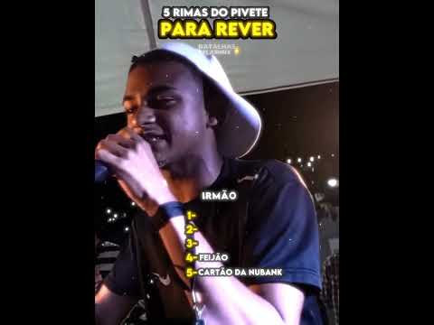 5 RIMAS DO PIVETE PARA REVER #batalhaderima #shorts