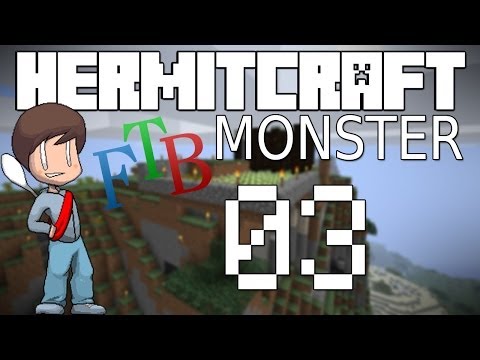 HermitCraft Monster w/ IAmSp00n: Episode 3 - Visitors! I'm Not Alone!