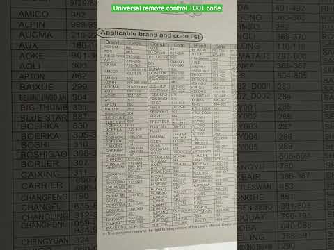 Universal remote control 1001 code #viralshorts #trendingshorts #remotecontrol