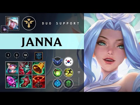 Janna Support vs Nautilus - KR Diamond Patch 26.01