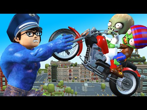 Hero Police Transform PoliceHulk Nick Attack Zombie in City - Scary Teacher 3D Funny Animation Story