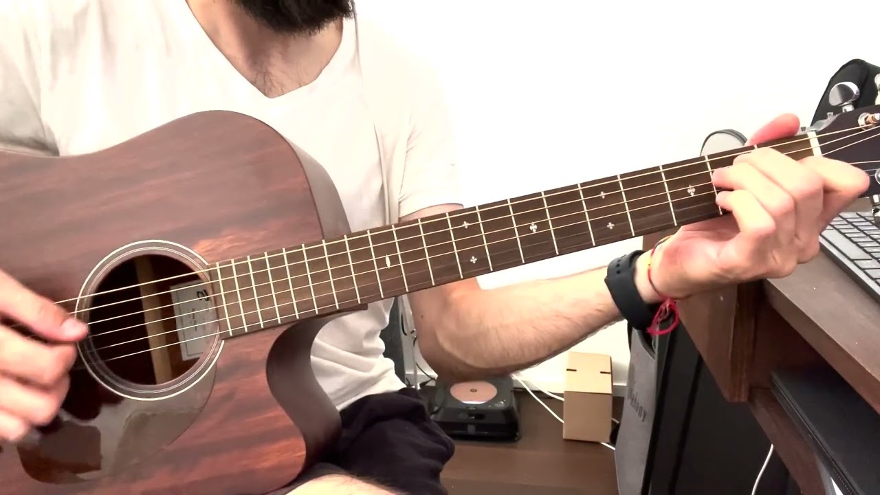 Roberto Barlocci playing the She Hates Me intro riff on electric guitar
