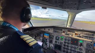 SAAB 340 Birmingham Landing RWY 33 United Kingdom