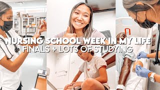 NURSING SCHOOL WEEK IN MY LIFE | finals week + study with me