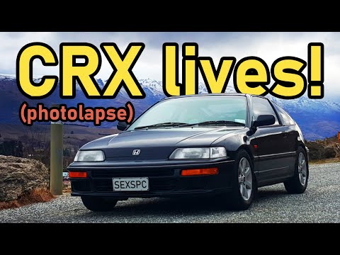 1990 Honda CRX revival 🔧 light restoration photolapse
