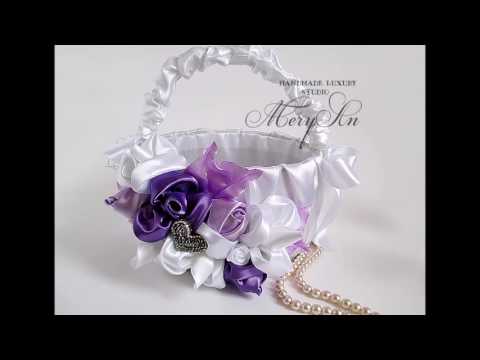 Wedding Luxury Accessories- Satin Lilla flowers by Meryan