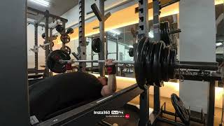 ベンチプレス115kg 4×4set RPE8.5 くそ重いです