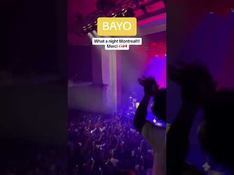 Sold out BAYO show in Montreal last friday! Love you all 🫶🏽🇨🇦 #newmusic #liveshow #shorts