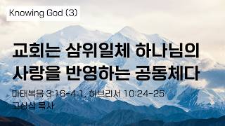 교회는 삼위일체 하나님의 사랑을 반영하는 공동체다
