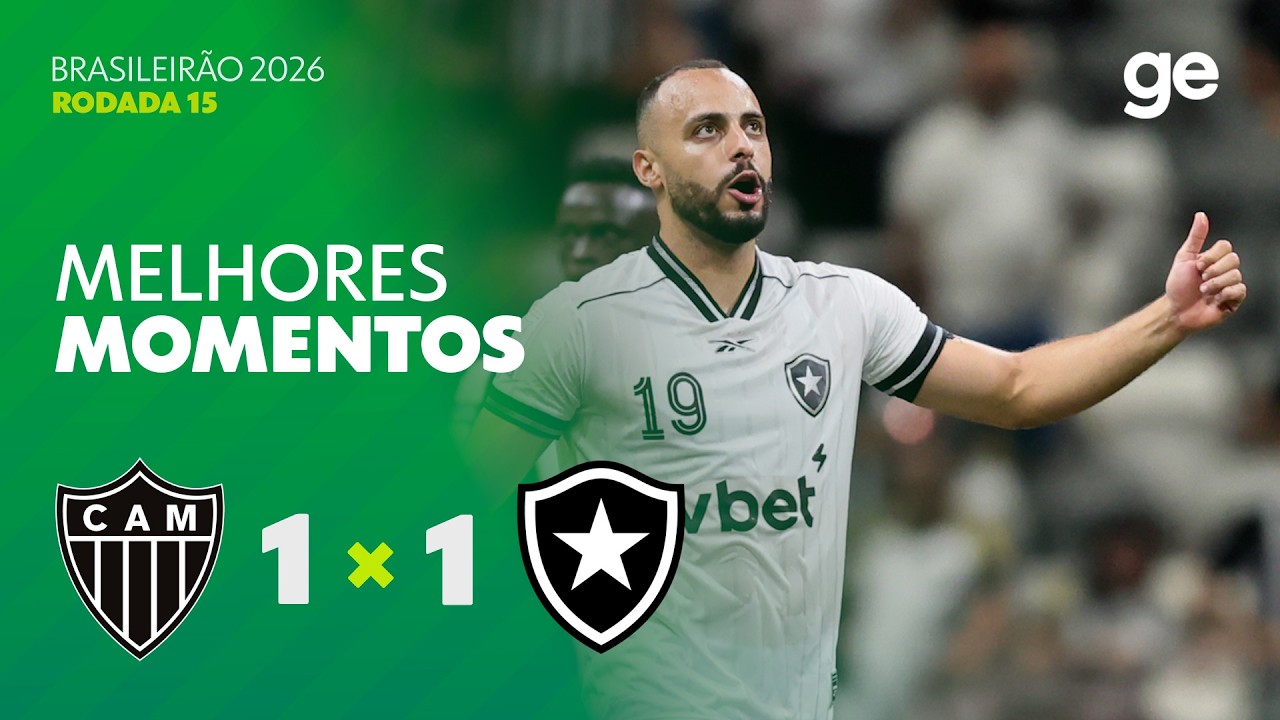 VÍDEO | Gols e melhores momentos do empate entre Atlético-MG e Botafogo na Arena MRV