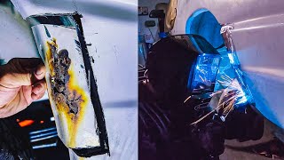 How I Fixed a Rusted Through Body Panel On my Ford Econoline Van as a Beginner