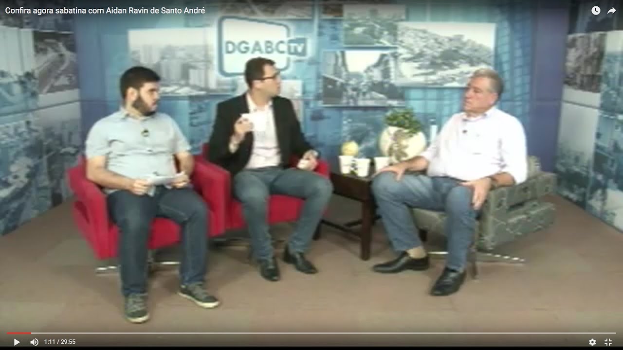 Confira agora sabatina com Aidan Ravin de Santo André