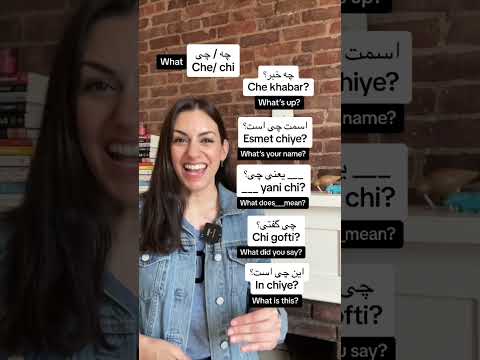 Useful Persian questions with چی/what #persian #farsi