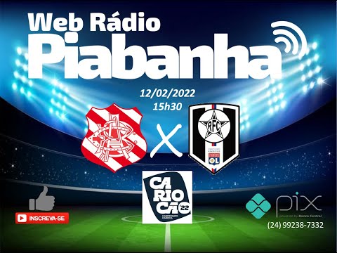 BANGU X RESENDE - NARRAÇÃO AO VIVO - CAMPEONATO CARIOCA - 12/02/2022