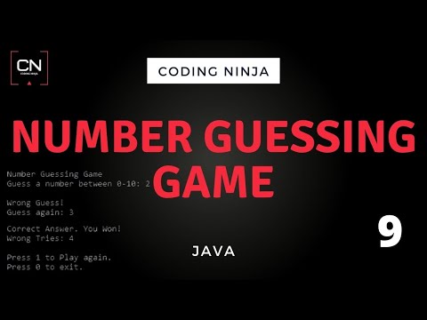 Number Guessing Game Java Coding Ninja