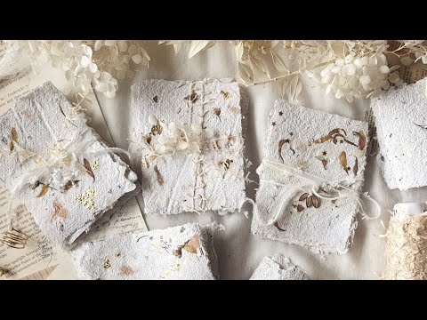 how to make paper • no blender + indoor papermaking [craftvlog tutorial]