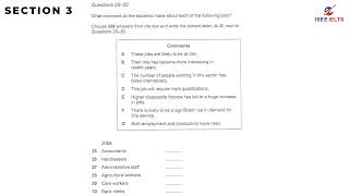 CAM 18 | IELTS LISTENING TEST | TEST 3 - SECTION 3 #english #listening #ielts #education #iseeielts