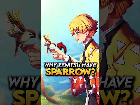 Why Zenitsu has Sparrow instead of Kasugai Crow? Demon Slayer Explained #shorts #demonslayer