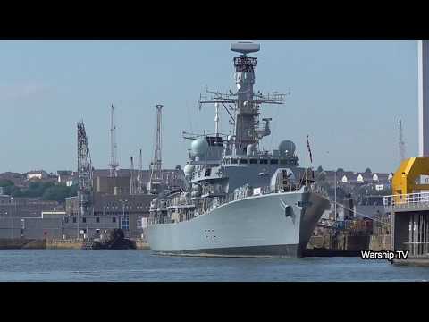 WARSHIPS AT DEVONPORT NAVAL BASE - 24th June 2018