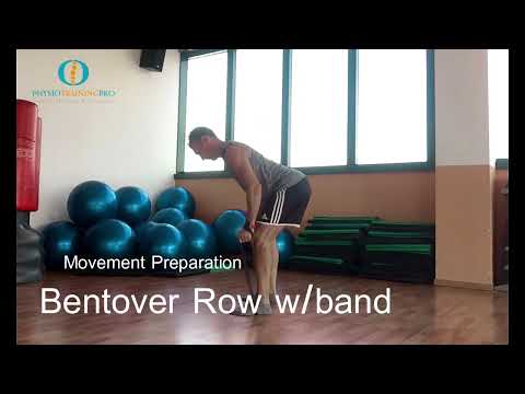 bent over row w/band