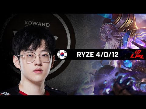 Highlights EDG Scout with Ryze - LPL Spring 2022