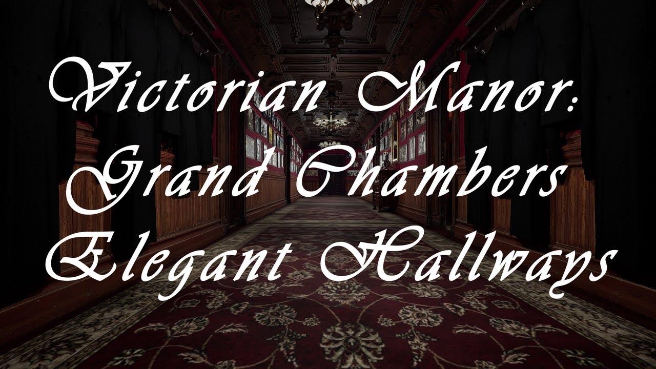 Maniero vittoriano Grandi Camere Corridoi eleganti Modello 3D