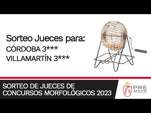 Sorteo de Jueces para los concursos de Villamartín 3*** y Córdoba 3***