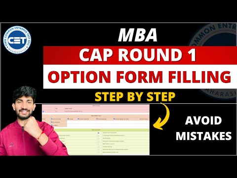 MBA Cap Round 1 Option Form Filling 2022 | How to Fill Mba Cap Round 1 Option Form 2022