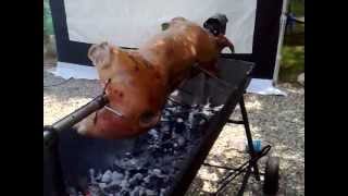 preview picture of video 'Wedding Spit Roast Pig With Absolutely BBQ'