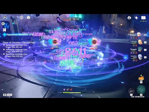 The Double Hydro Taser Ayato Team Spiral Abyss 4.1