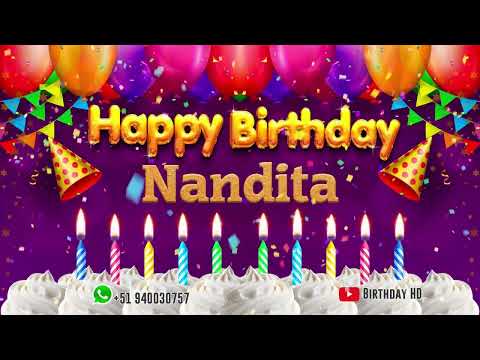 Nandita Happy birthday To You - Happy Birthday song name Nandita 🎁