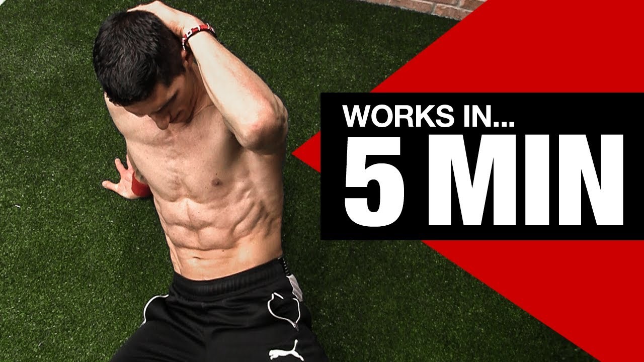 RIPPED ABS - Beginner Ab Workout (5 Minutes!)