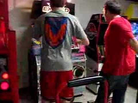 Chad freaking out after failing Pump it Up