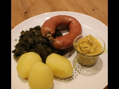 Grühnkohl und Bregenwurst
