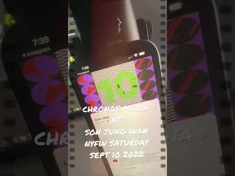 NYFW SON JUNG WAN SPRING 2023 SHOW going live in…