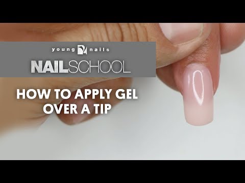 YN NAIL SCHOOL - HOW TO APPLY GEL OVER A TIP