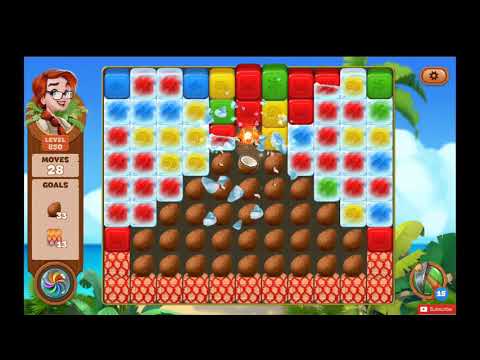 Lost Island Blast Adventure Level 850 NO BOOSTERS - A S GAMING