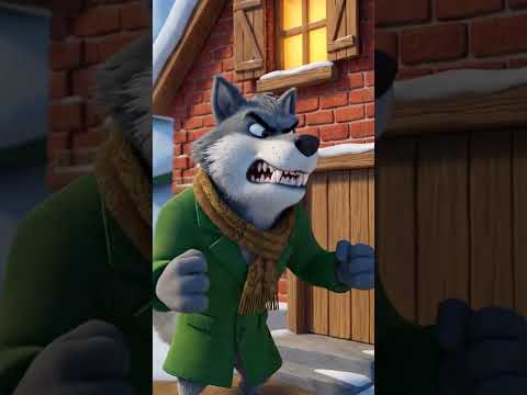 Povestea „ Cei trei Purceluși” partea finală #umor #amuzant #poveste #morala #lup