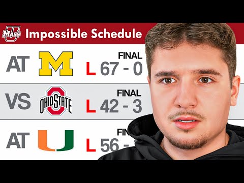 I Played the HARDEST Schedule Ever | UMass Ep 2
