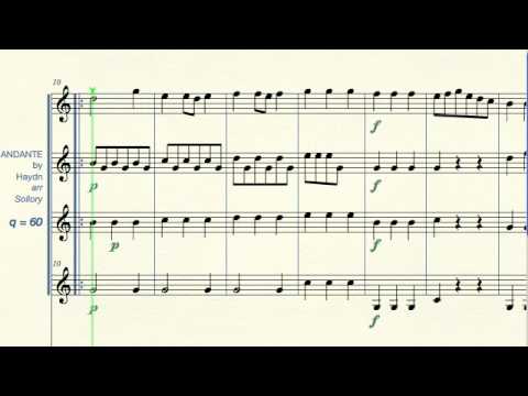 Andante by Haydn   60 bpm