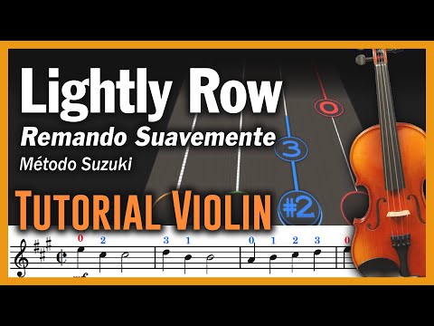Lightly Row | Remando Suavemente - Play Along Violín 🎻