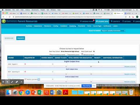 Next Year Scheduling Tutorial