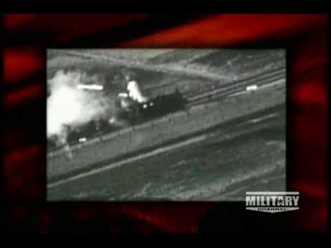 American warplanes strafing enemy trains during World War Two.avi
