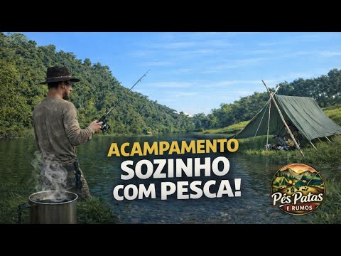 Acampando e pescando na cidade de José Boiteux-Sc o frio dando os primeiros sinais.