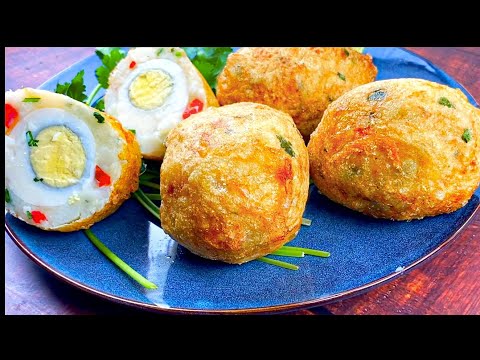 Potato Egg Chop Recipe | Quick & Easy Snack Recipe | Potato Scotch Eggs