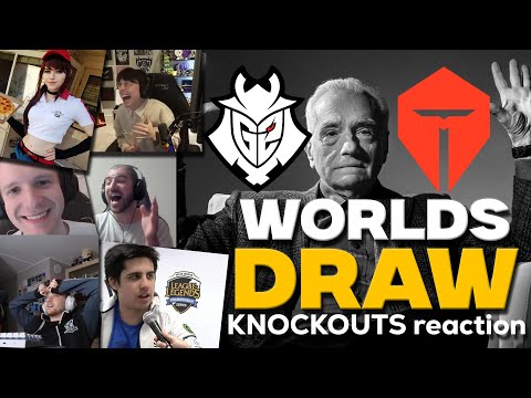 AMAZING DRAW | Streamers reaction to the Worlds KNOCKOUTS draw