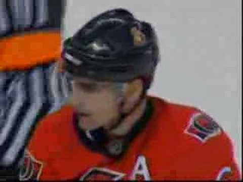 Redden vs Kostitsyn - Feb 9/08 (Habs @ Sens)