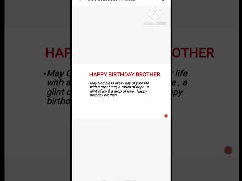 Happy birthday wishes for brother # Birthday wishes.  @Rsk2105