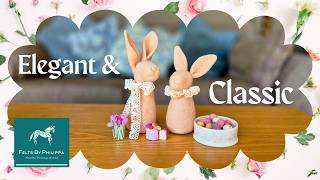 🐇 And REALLY EASY needle felted bunnies | Real time (nearly) 🌼🌷🪻
